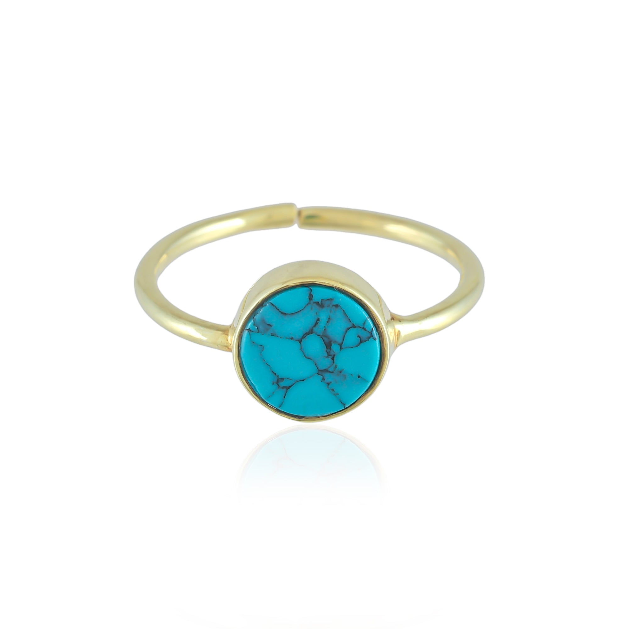 Round Turquoise Ring