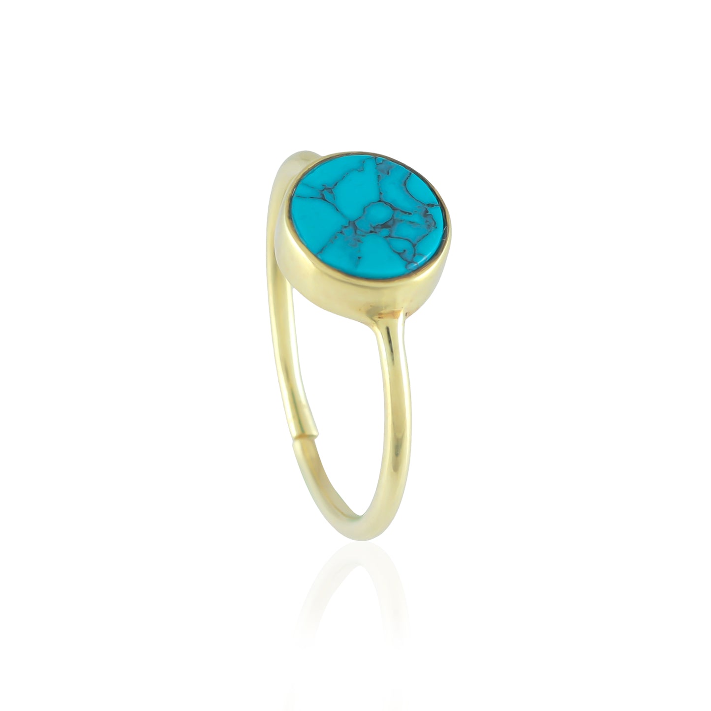 Round Turquoise Ring