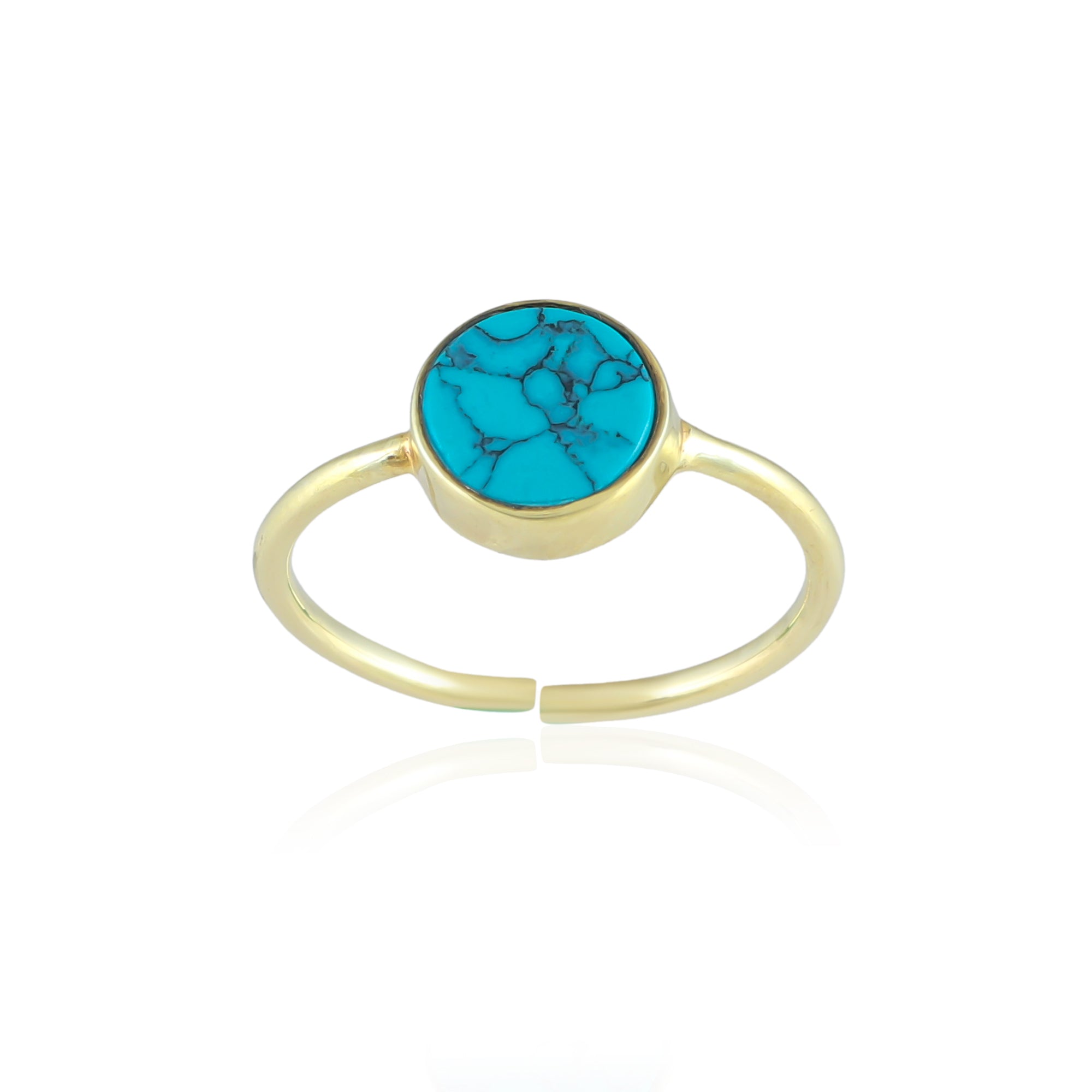 Round Turquoise Ring