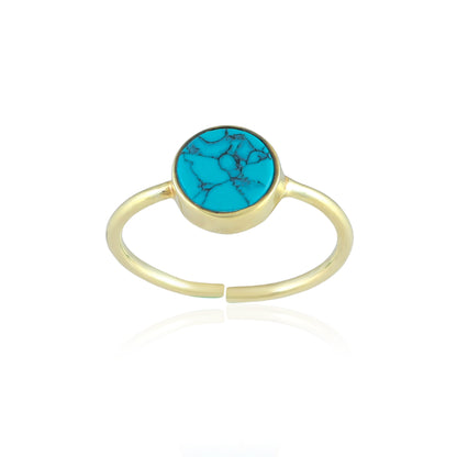 Round Turquoise Ring