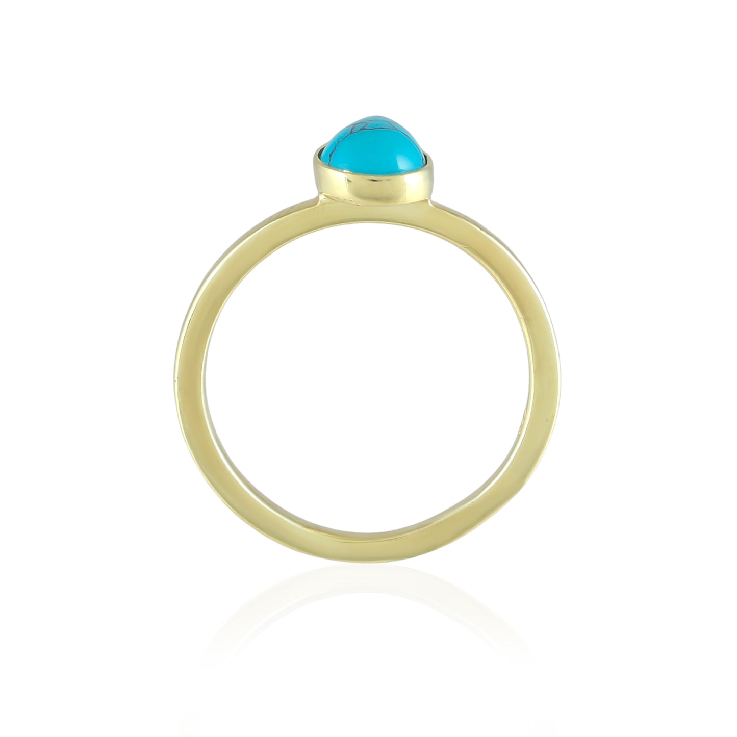 Pear  Turquoise Ring