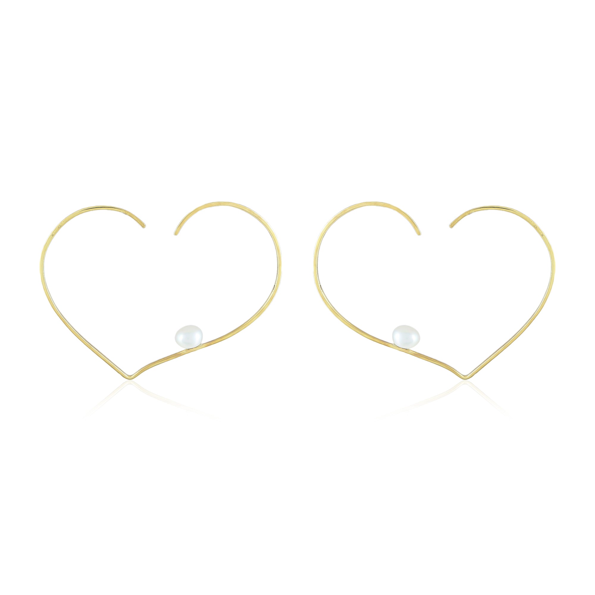 Ritta Earrings | Pearl | Gold – Plated