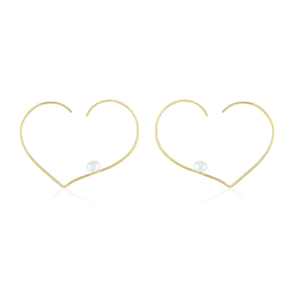 Ritta Earrings | Pearl | Gold – Plated