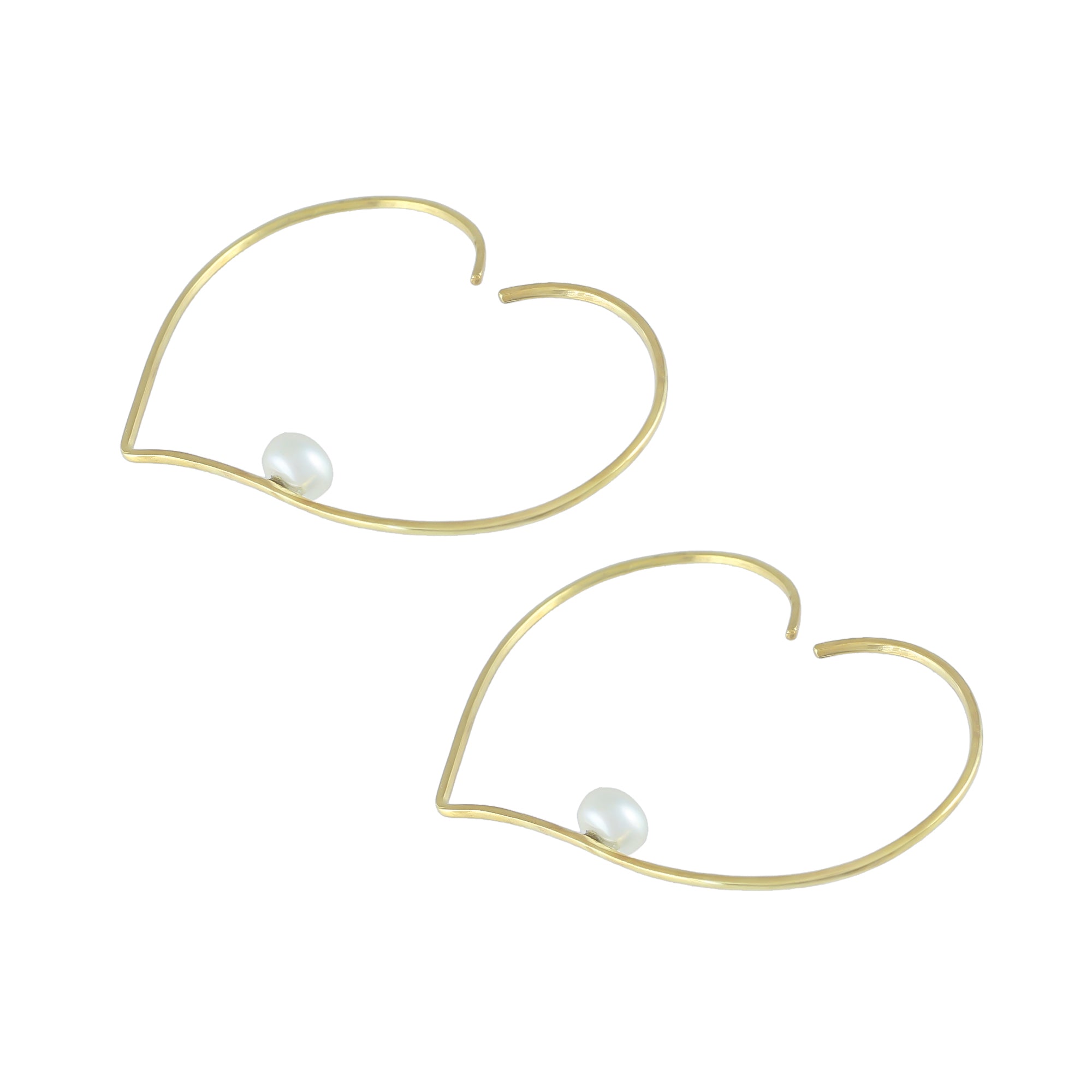 Ritta Earrings | Pearl | Gold – Plated