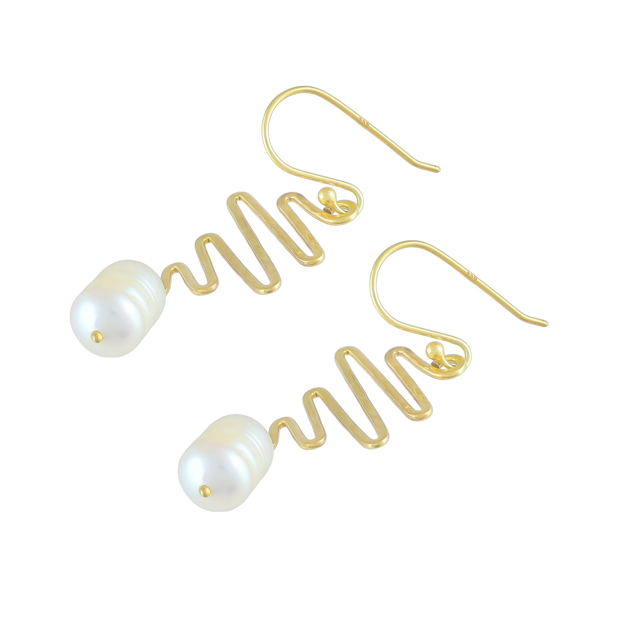 Bianca Earrings | Pearl | Gold – Plated