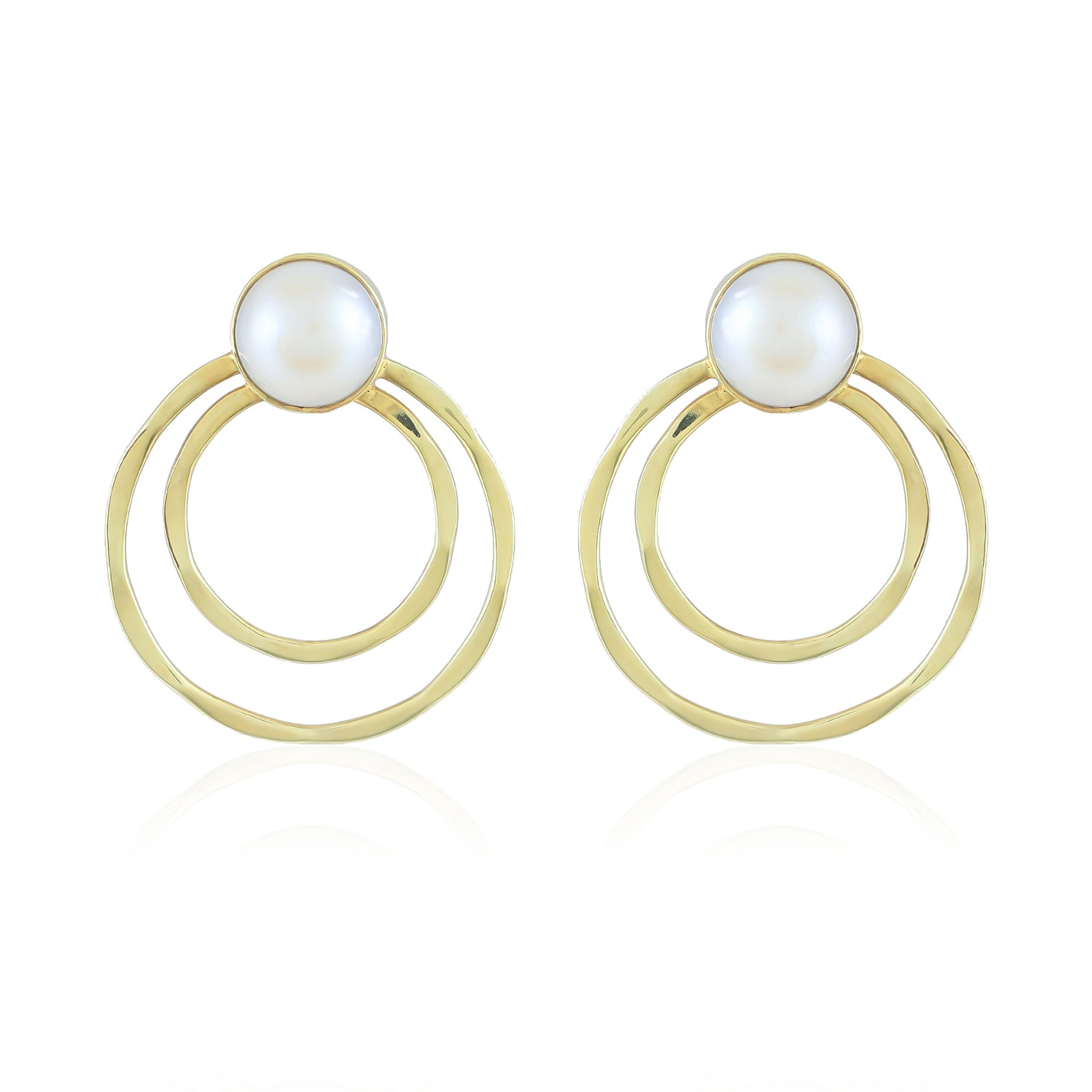 Margot Earrings | Pearl | Gold – Plated