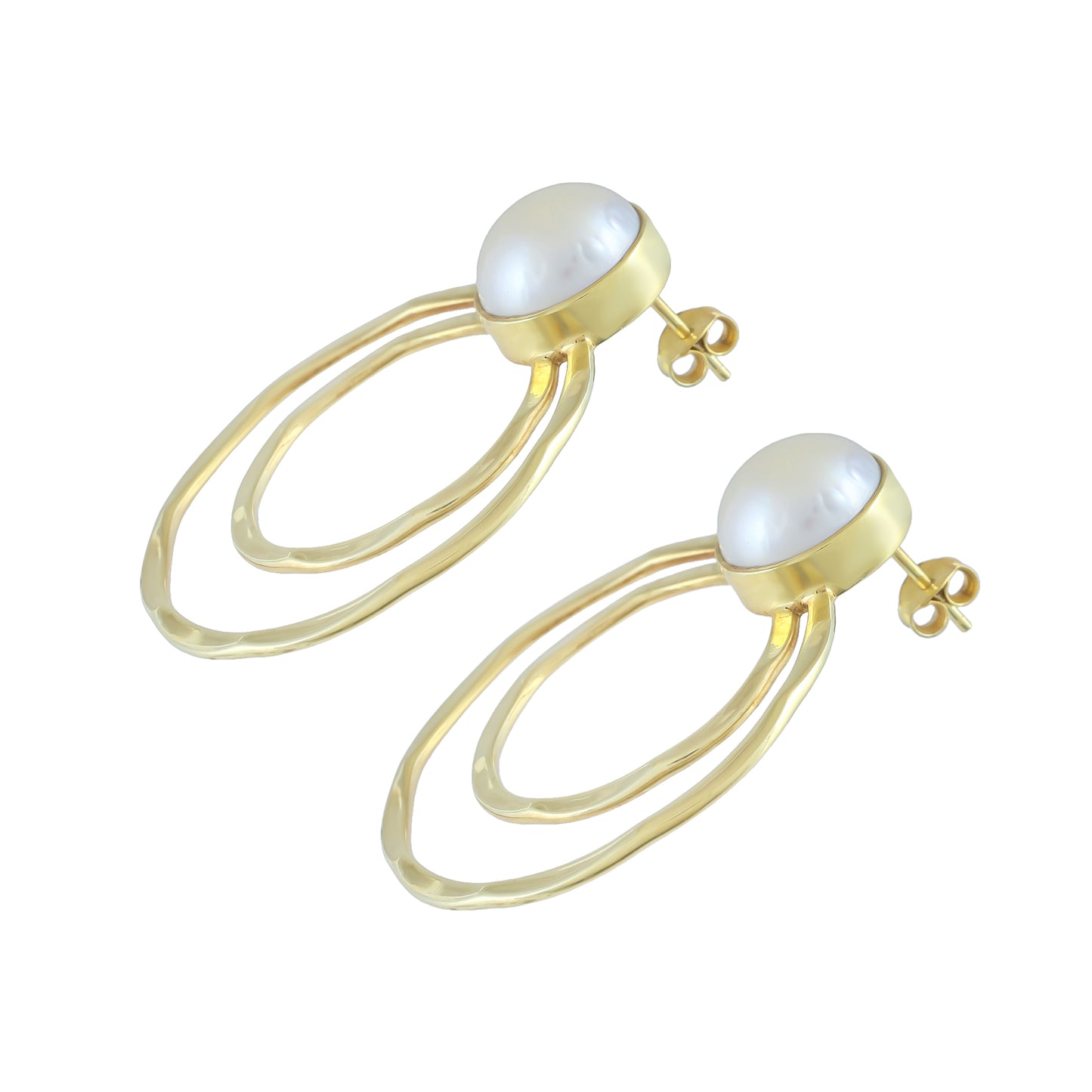 Margot Earrings | Pearl | Gold – Plated