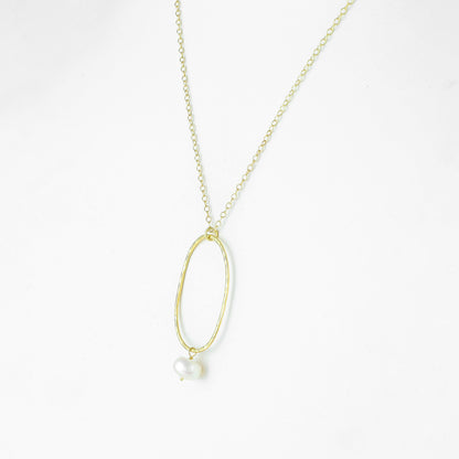 Perola Necklace | Pearl | Gold – Plated