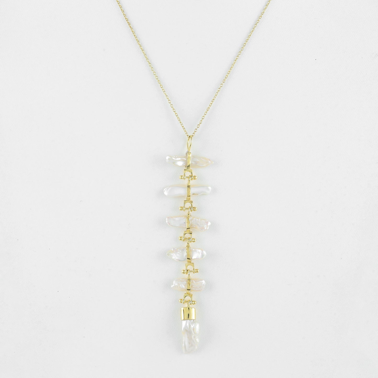 Greta Necklace | Pearl | Gold – Plated