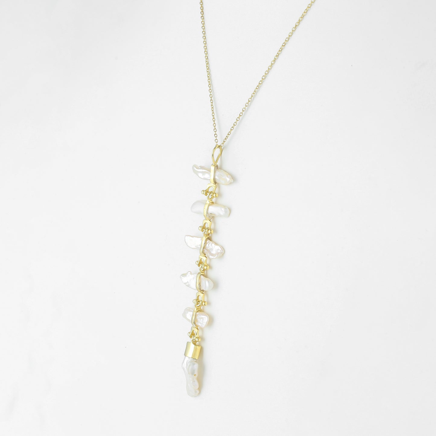 Greta Necklace | Pearl | Gold – Plated