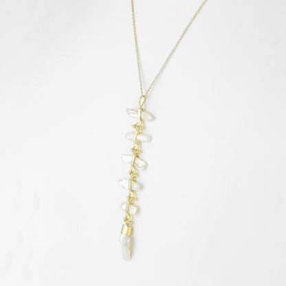 Greta Necklace | Pearl | Gold – Plated