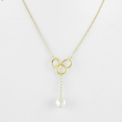 Maisy Necklace | Pearl | Gold – Plated