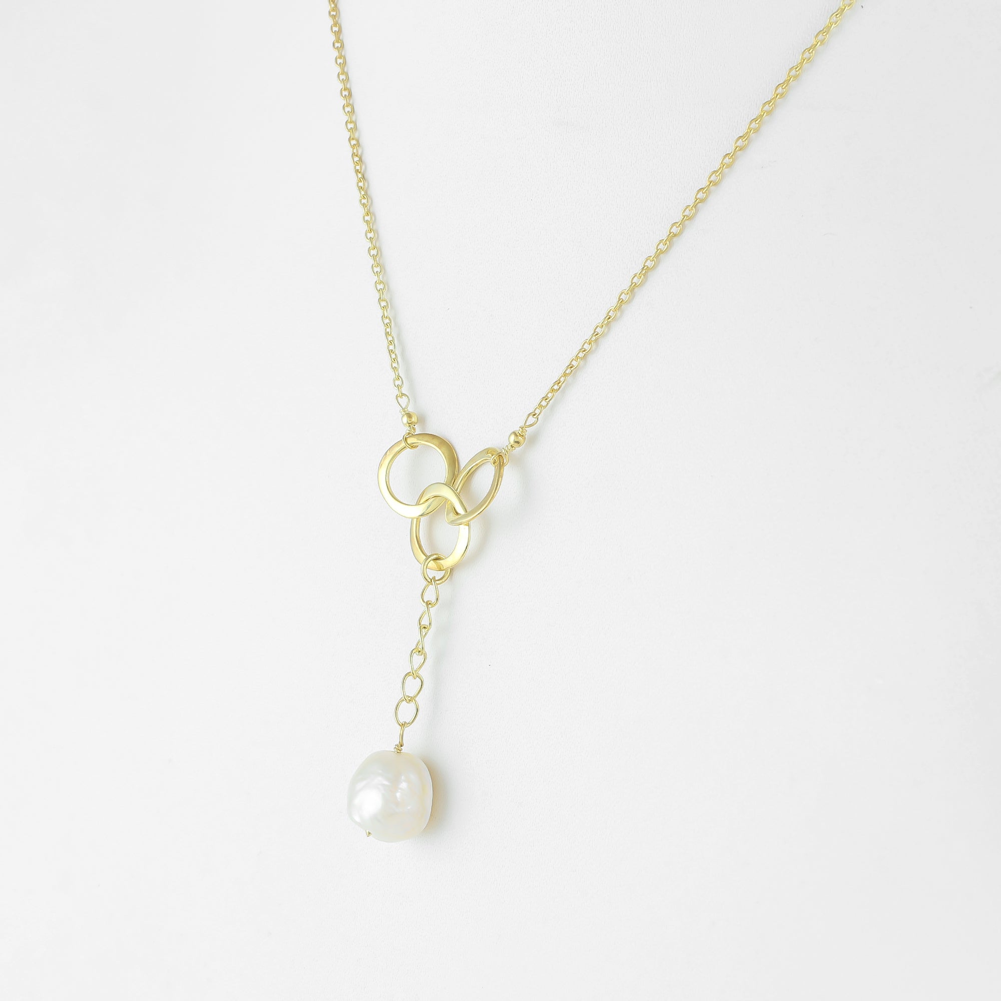 Maisy Necklace | Pearl | Gold – Plated