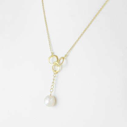 Maisy Necklace | Pearl | Gold – Plated