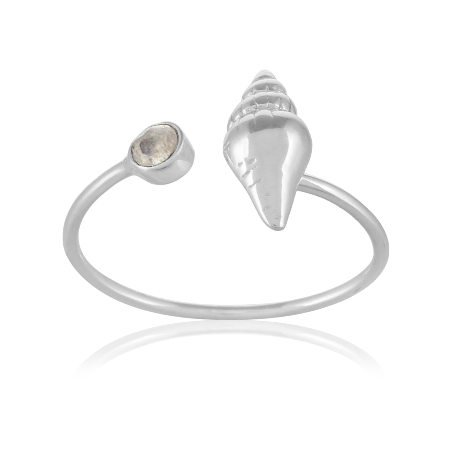 Conch Layered Ring | Moonstone