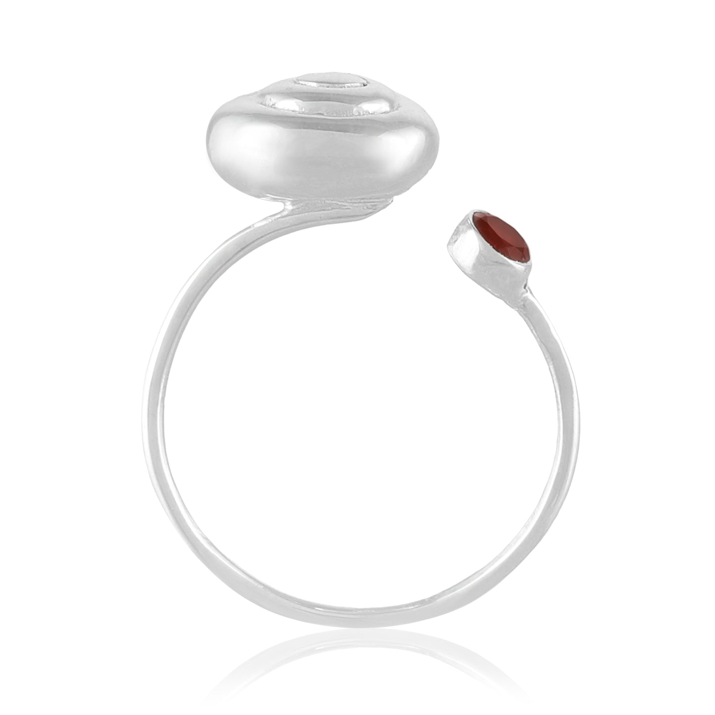 Snail Shell Ring | Carnelian