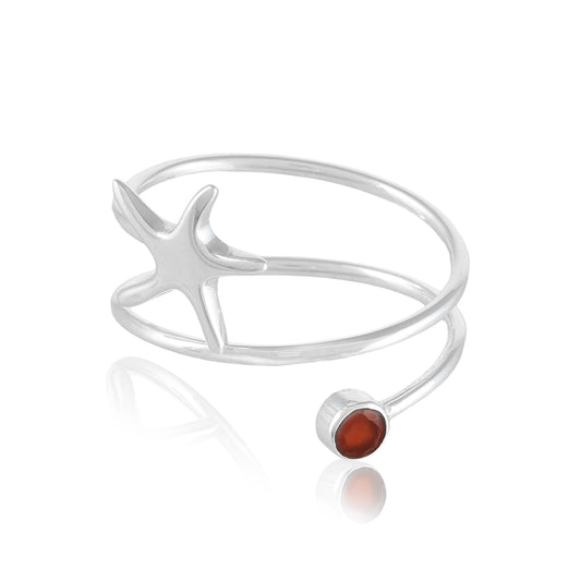 Starfish Layered Ring | Carnelian