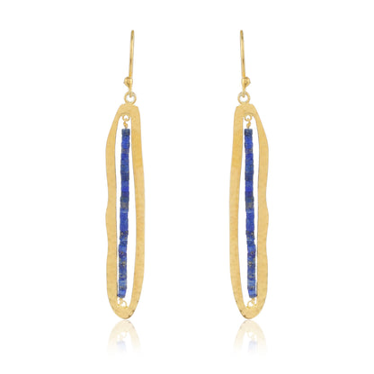 Reef Earrings | Lapis Lazuli | Gold – Plated