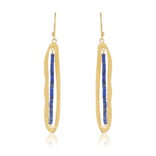 Reef Earrings | Lapis Lazuli | Gold – Plated