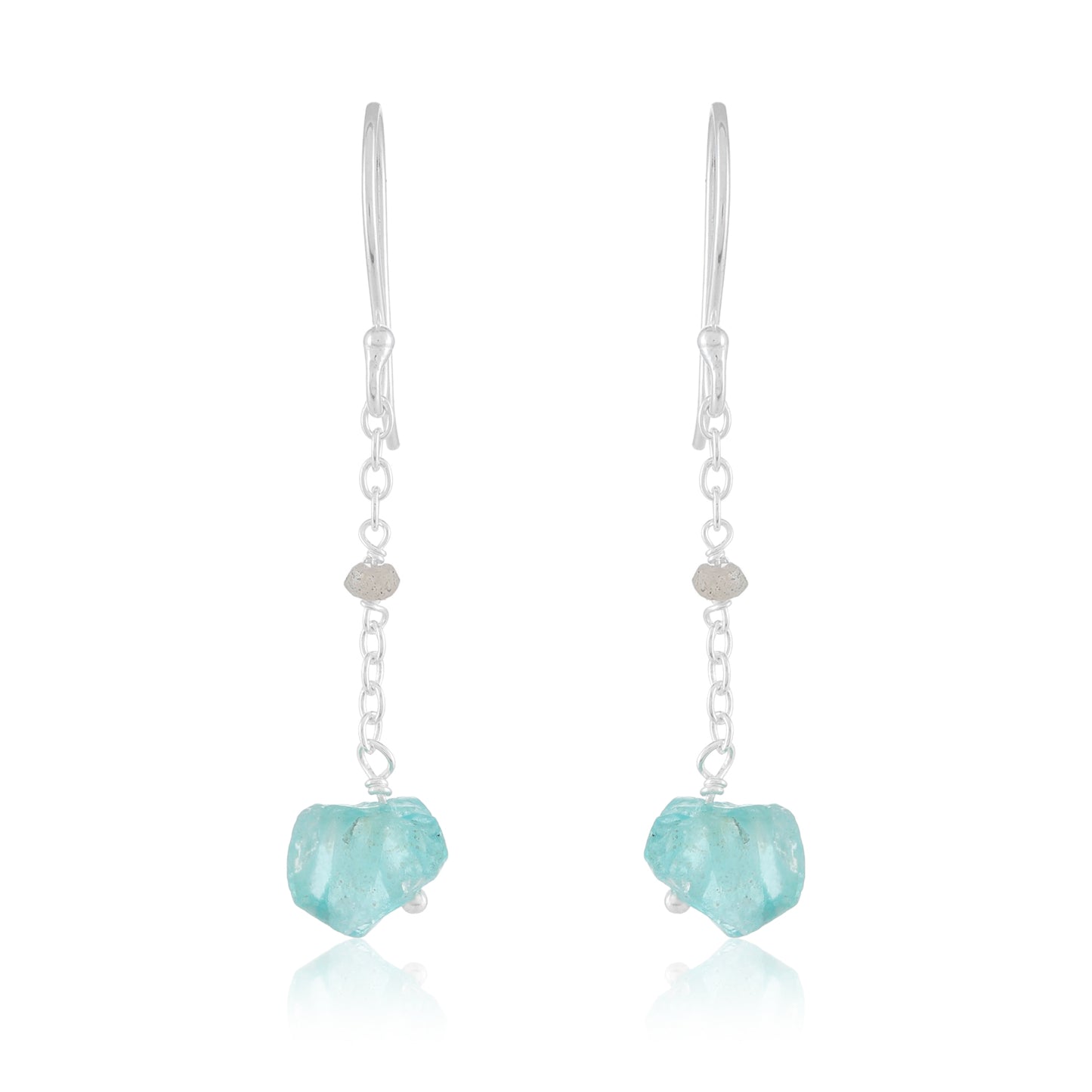 Ocean Earrings | Blue Apatite