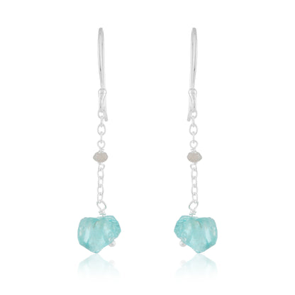 Ocean Earrings | Blue Apatite