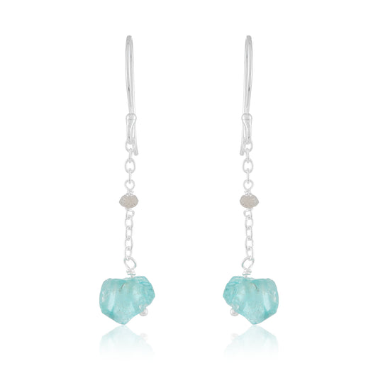 Ocean Earrings | Blue Apatite