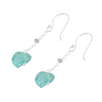 Ocean Earrings | Blue Apatite