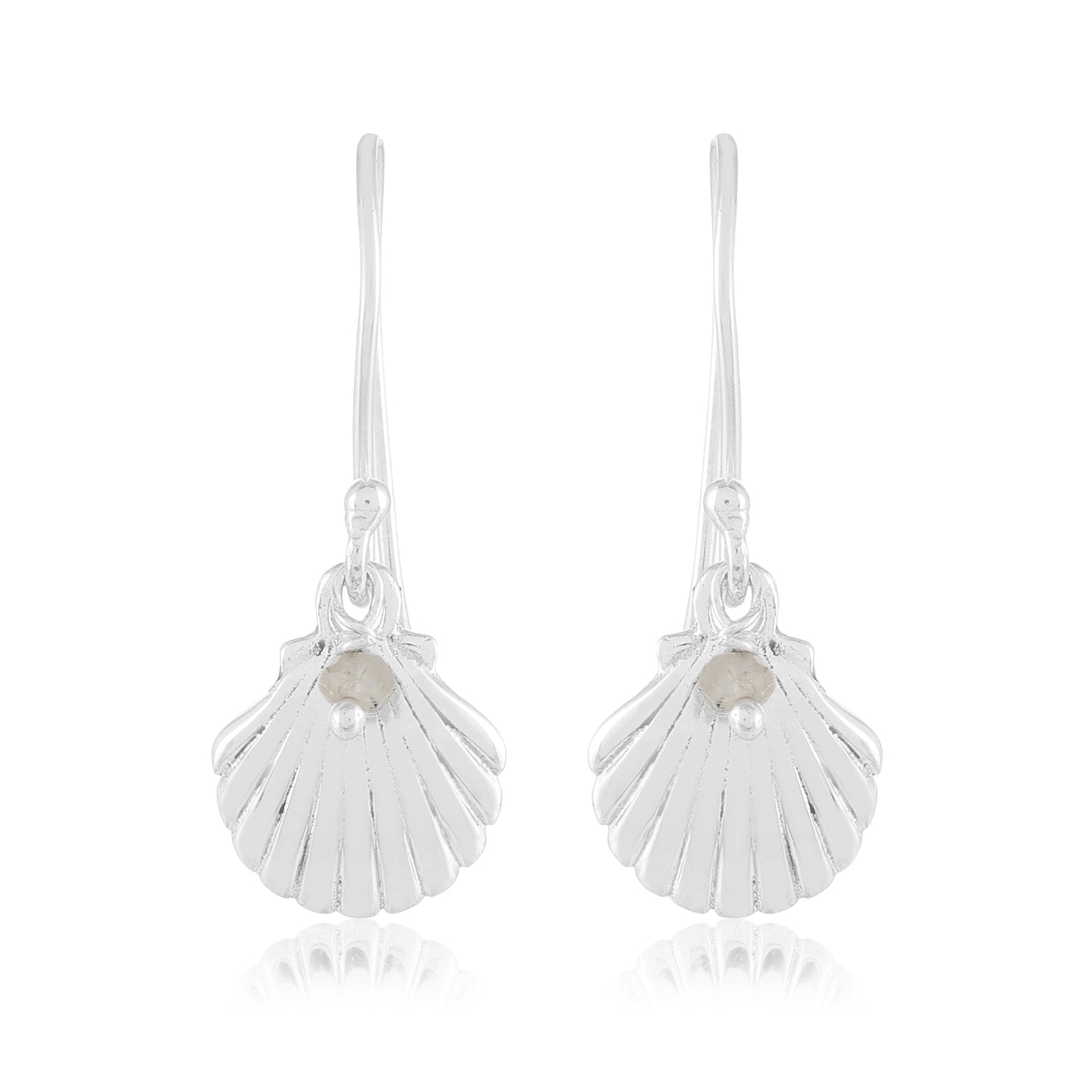 Sea Shell Earrings | Moonstone