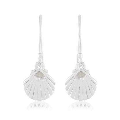 Sea Shell Earrings | Moonstone