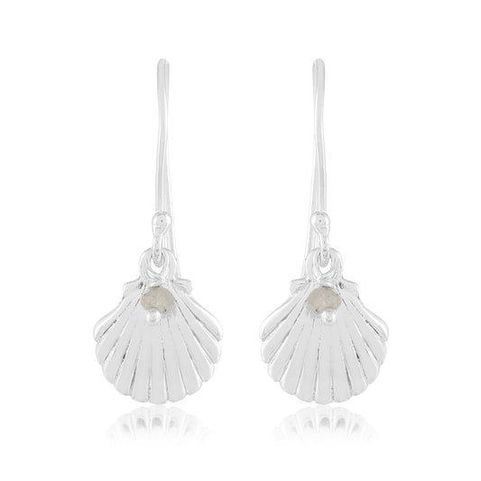 Sea Shell Earrings | Moonstone