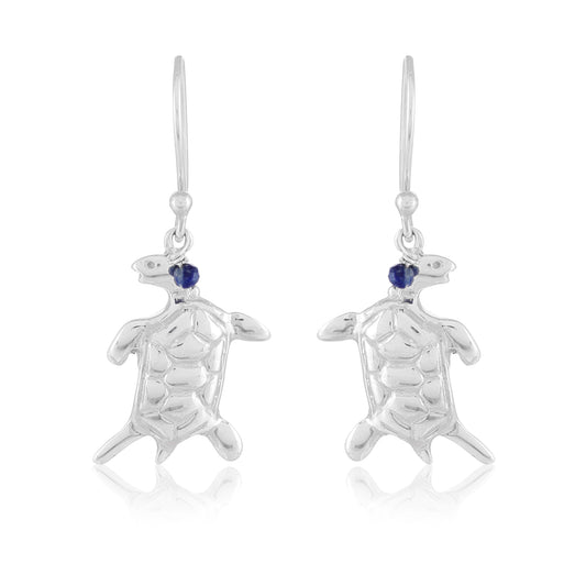 Turtle Earrings | Lapis Lazuli