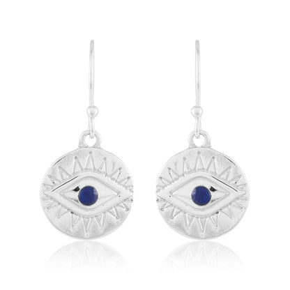 Nazar Earrings | Lapis Lazuli