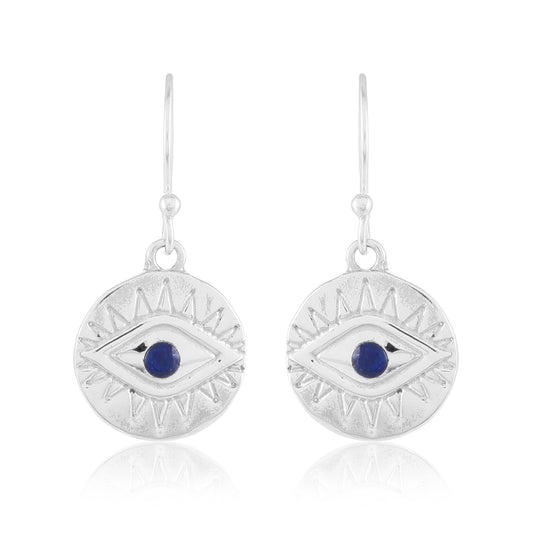 Nazar Earrings | Lapis Lazuli