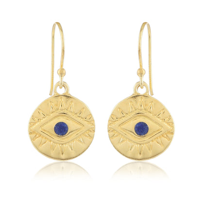 Nazar Earrings | Lapis Lazuli