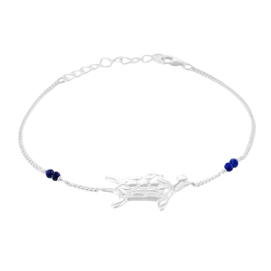 Turtle Bracelet | Lapis Lazuli