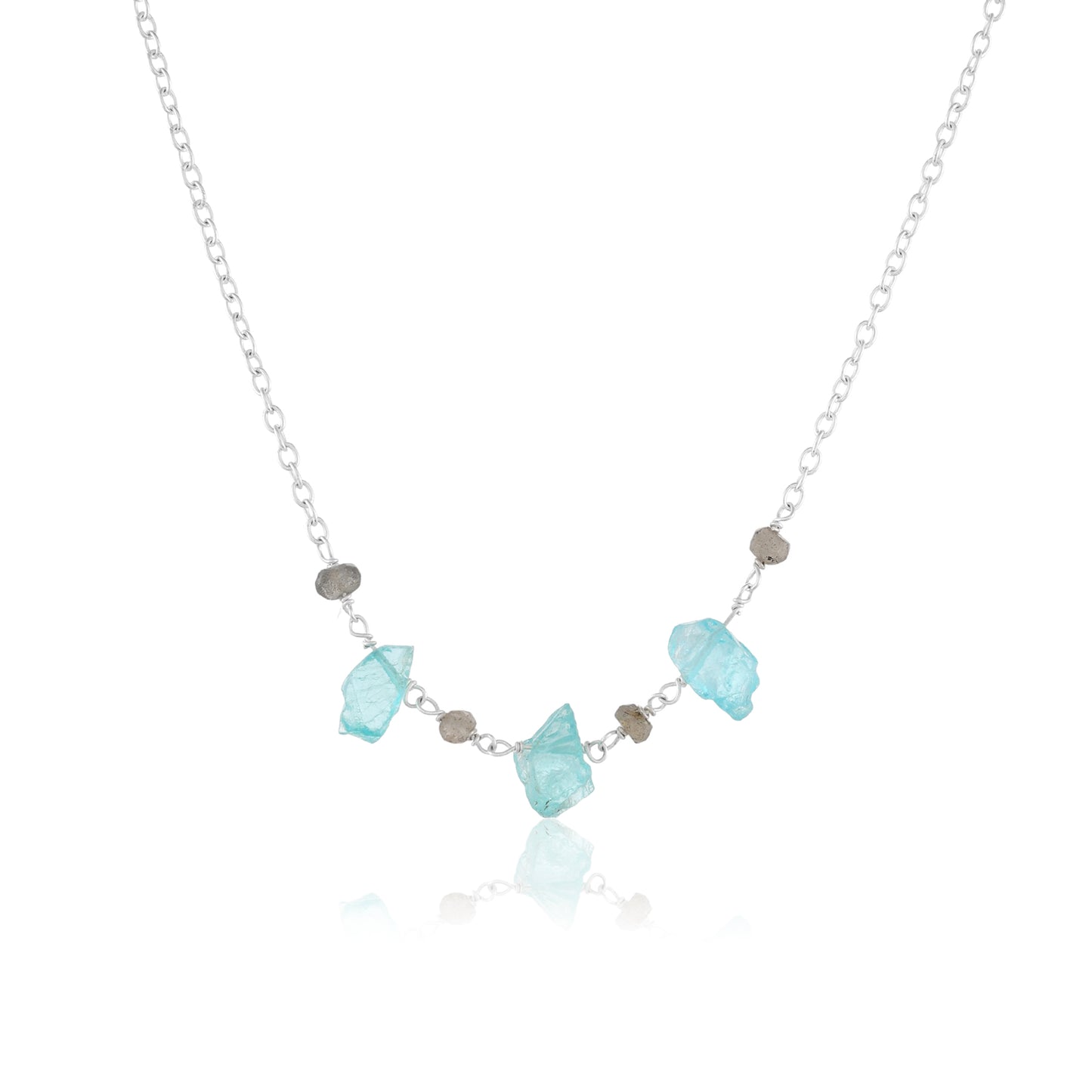 Ocean Necklace | Blue Apatite