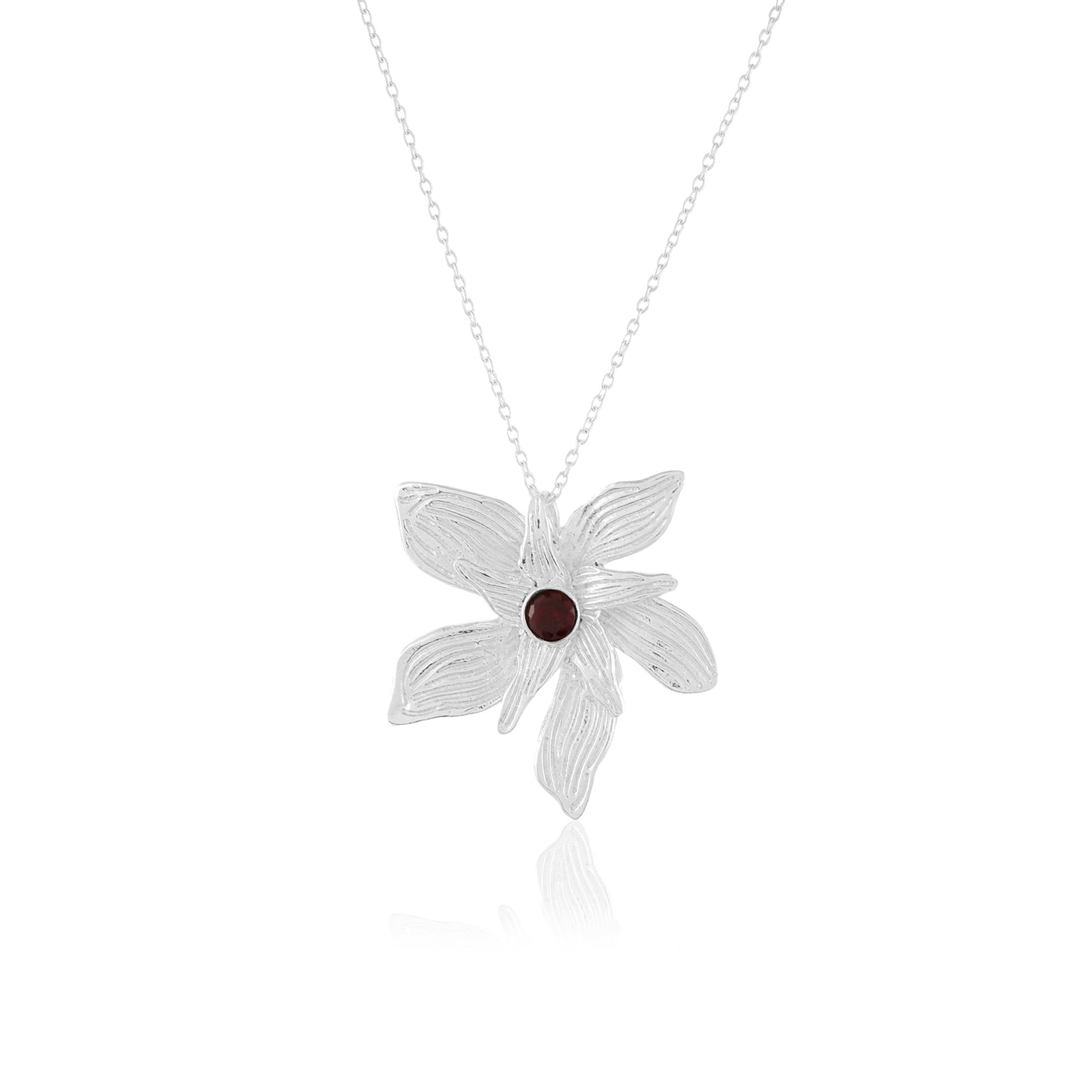 Gaia Necklace | Garnet and Pearl