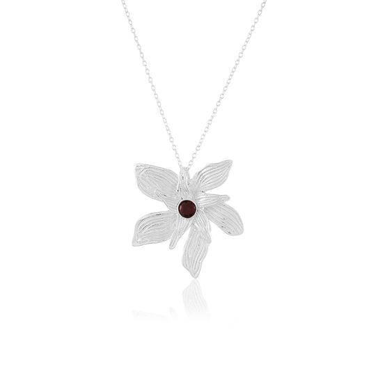 Gaia Necklace | Garnet and Pearl