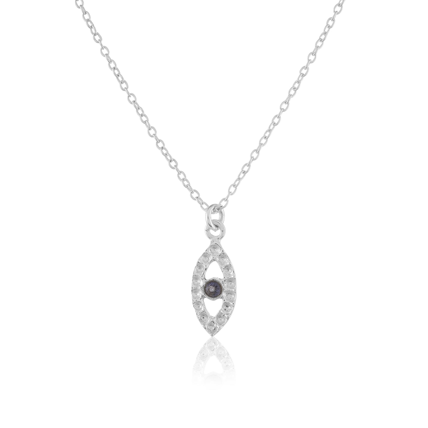 Evil Eye Necklace | Lolite | Cubic Zirconia