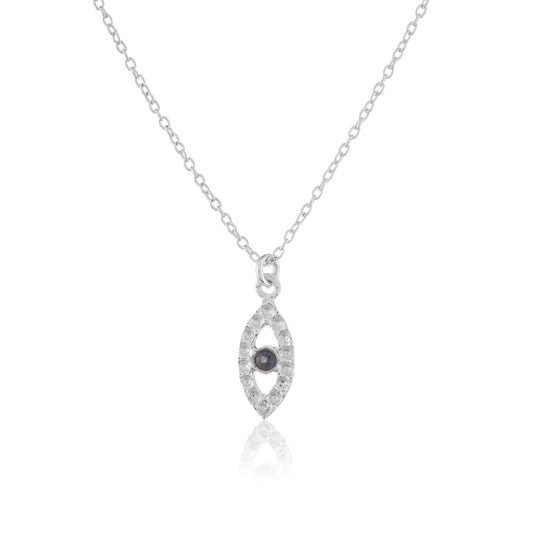 Evil Eye Necklace | Lolite | Cubic Zirconia