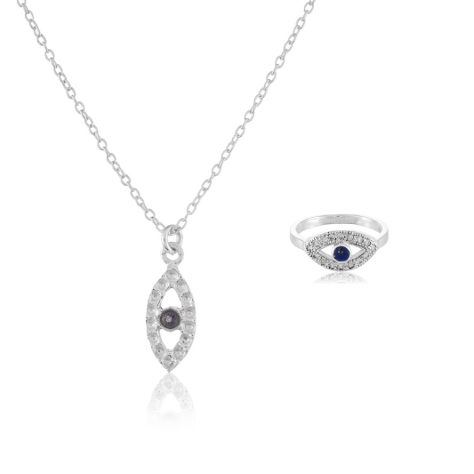 Evil Eye Set - 2 pcs | Cubic Zirconia