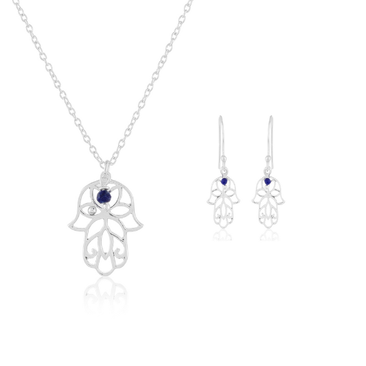 Hand of Hamsa Set - 2 pcs | Lapis Lazuli